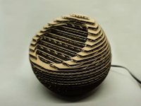instructables illustrisWorkshop Corrugated Cardboard Table Lamp